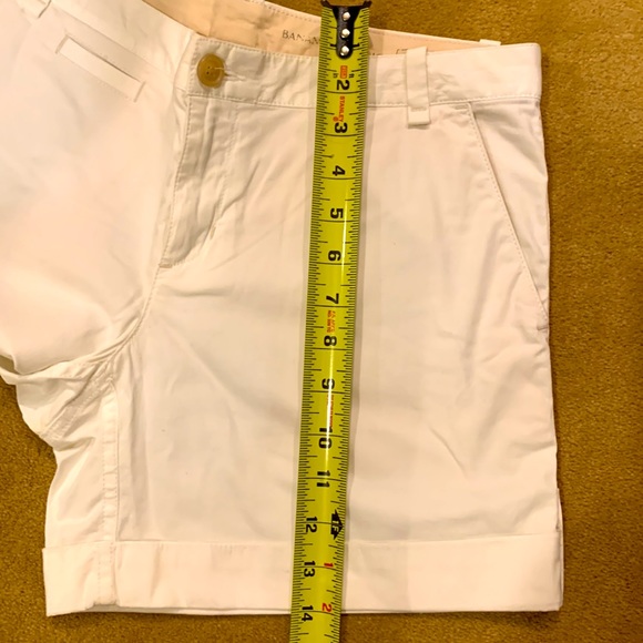 BANANA REPUBLIC WOMENS ECRU SIZE 4 CUFFED SHORTS WITH BUTTON DETAIL - Picture 6 of 12